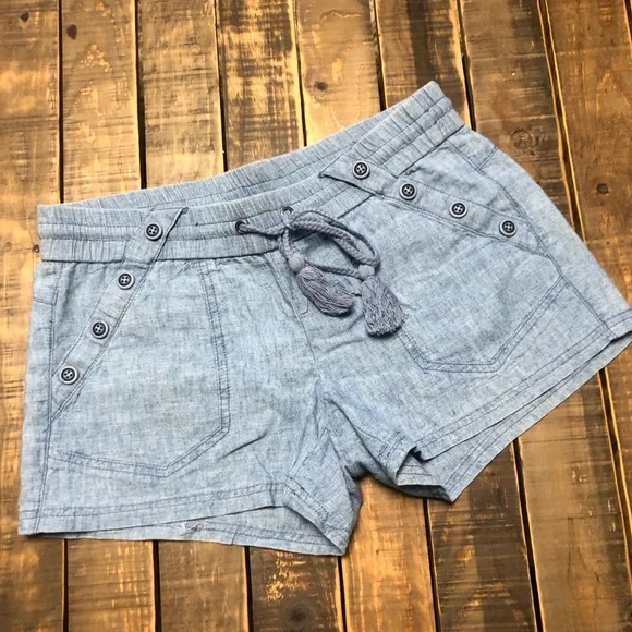 Rewind Blue Shorts with Drawstring - Picture 1 of 5